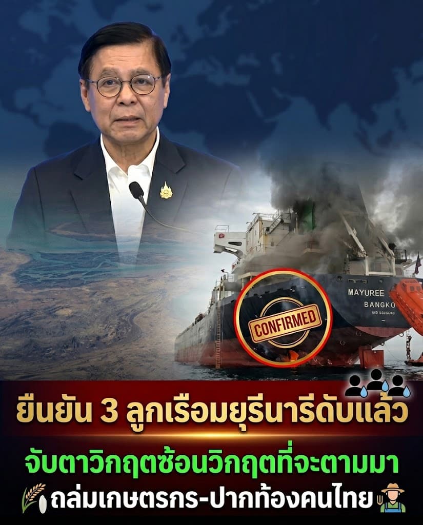 สุดสลด! 3ลูกเรือไทยดับ ผวา9ลำติดฮอร์มุซ จ่อวิกฤตปุ๋ยขาด