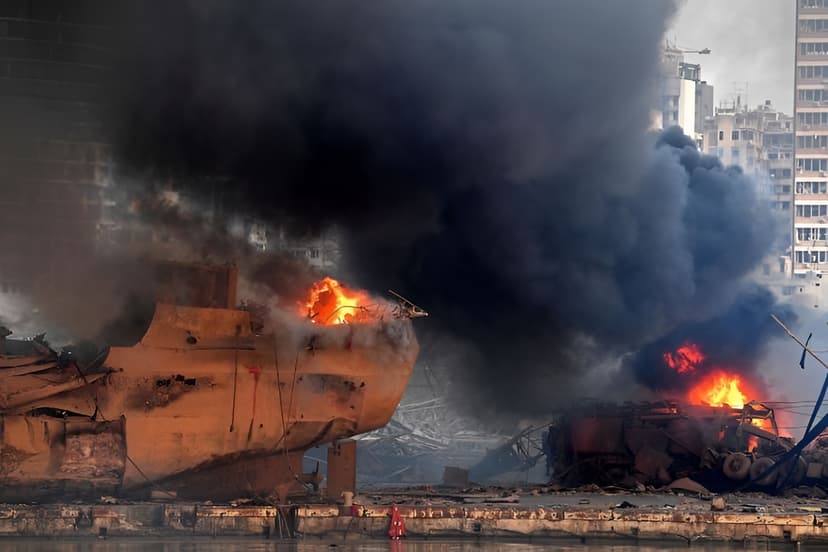 เคราะห์ซ้ำ! ไฟไหม้ท่าเรือน้ำมันเมียนมา วอด 20 ลำ ดับ 2 — ภาพที่ 3