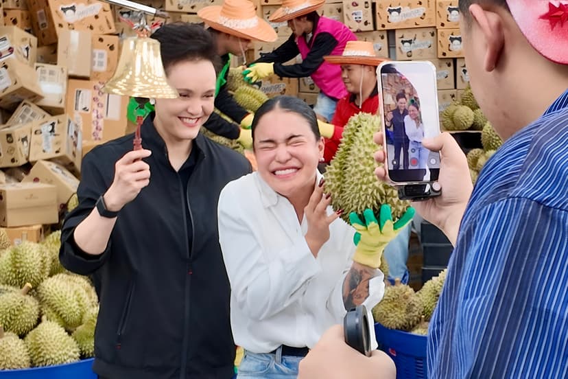 ดราม่า! รัฐดึงพิมรี่พายขายทุเรียนลูกละร้อย ทุบตลาดพัง — ภาพที่ 4