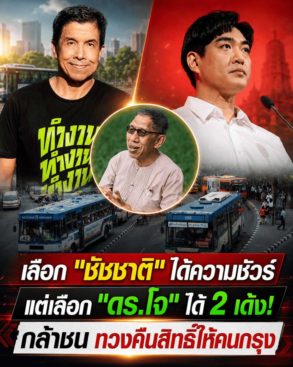 วัดใจคนกรุง! ทิ้งชัชชาติเลือกดร.โจ กำไร2เด้งจริงหรือ?