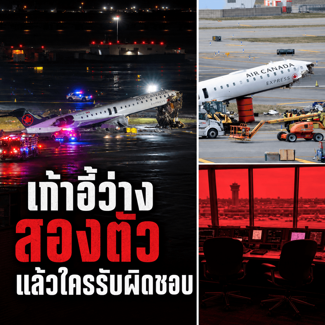ช็อก! สังเวย 2 ศพเครื่องบินชนกัน แฉเบื้องหลังระบบพัง