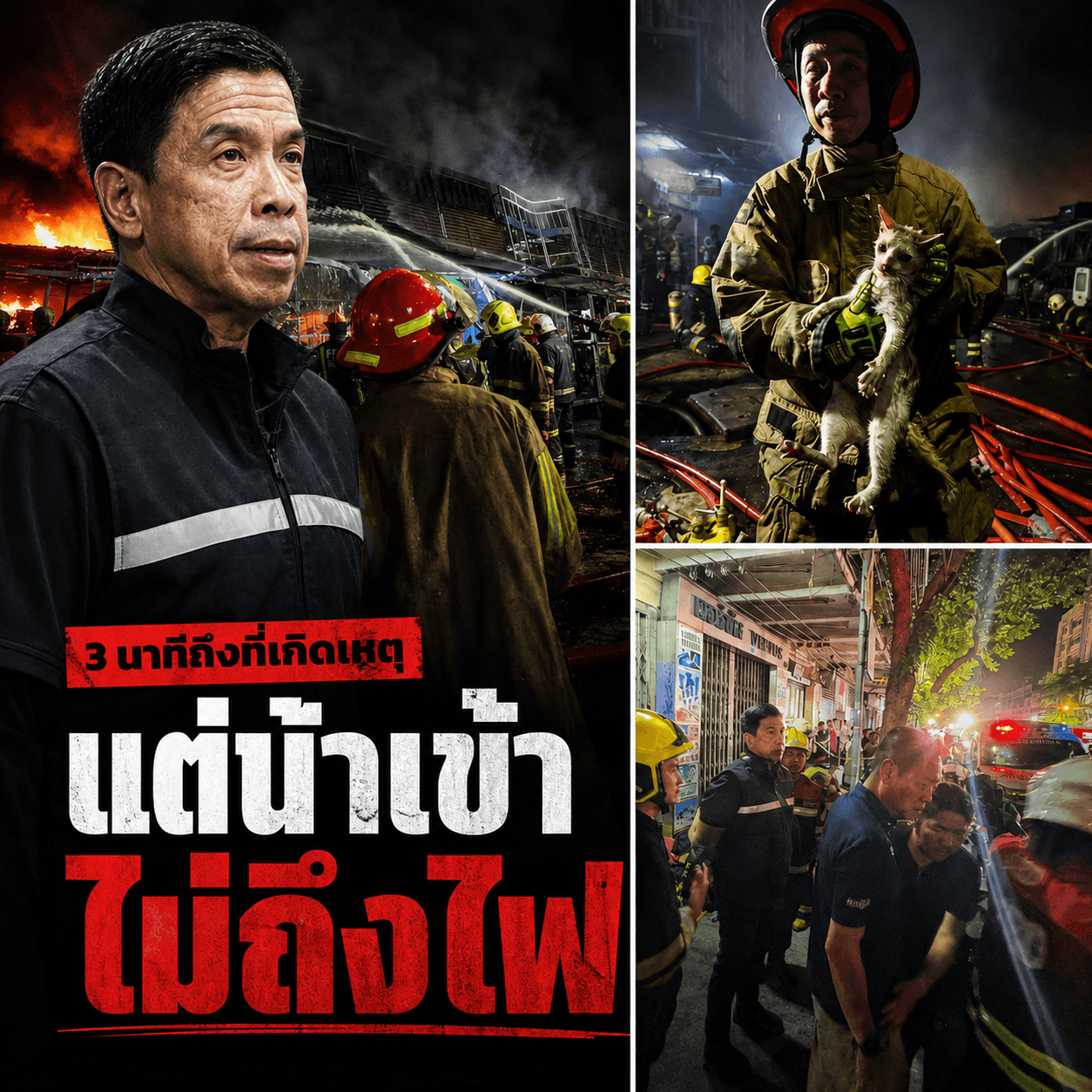ช็อกเบื้องหลังไฟไหม้คลองถม! เปลือกตึกทำพิษ หวิดย่างสด