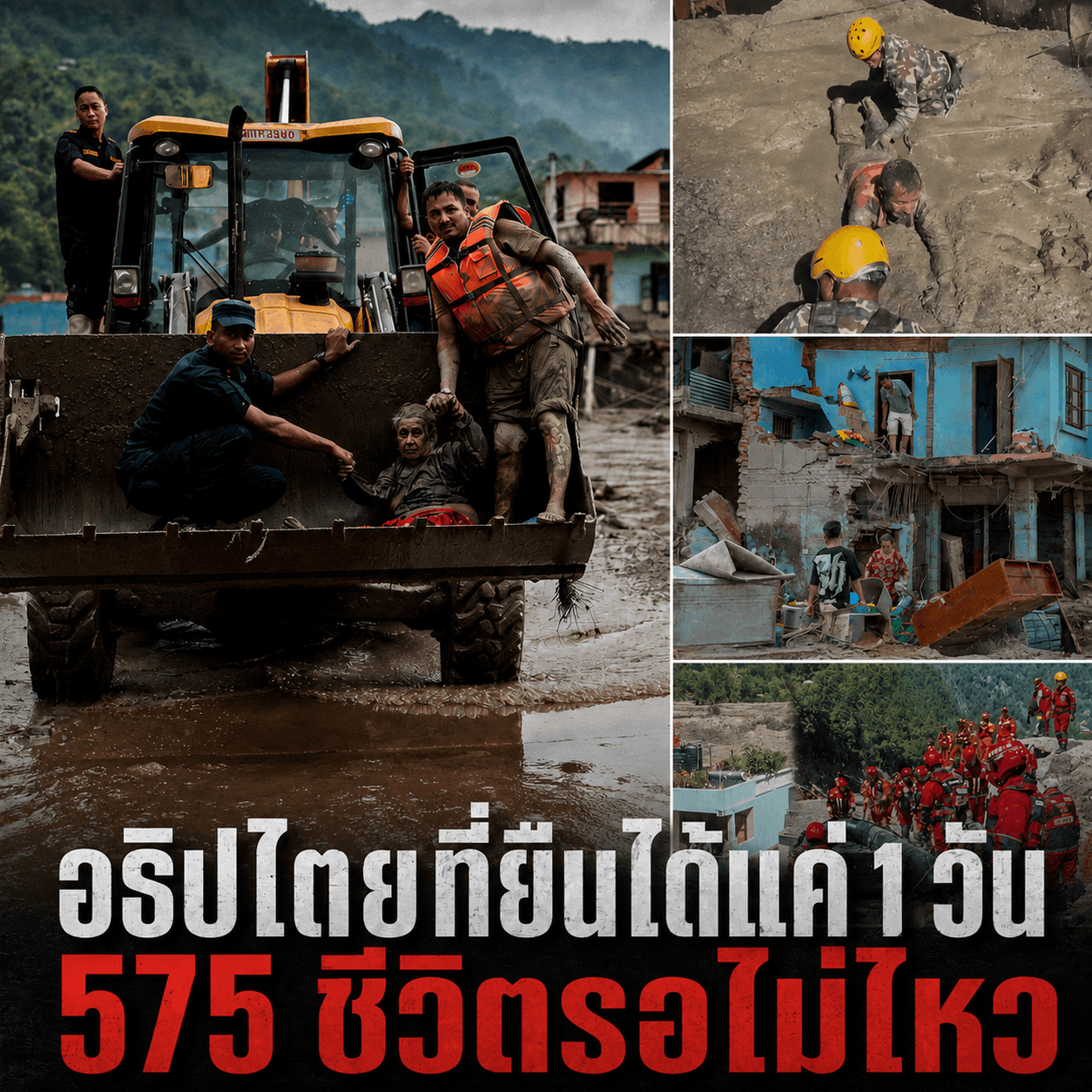 เนปาลกลืนน้ำลาย! ยอมรับต่างชาติช่วย 575 ชีวิตในอุโมงค์มรณะ
