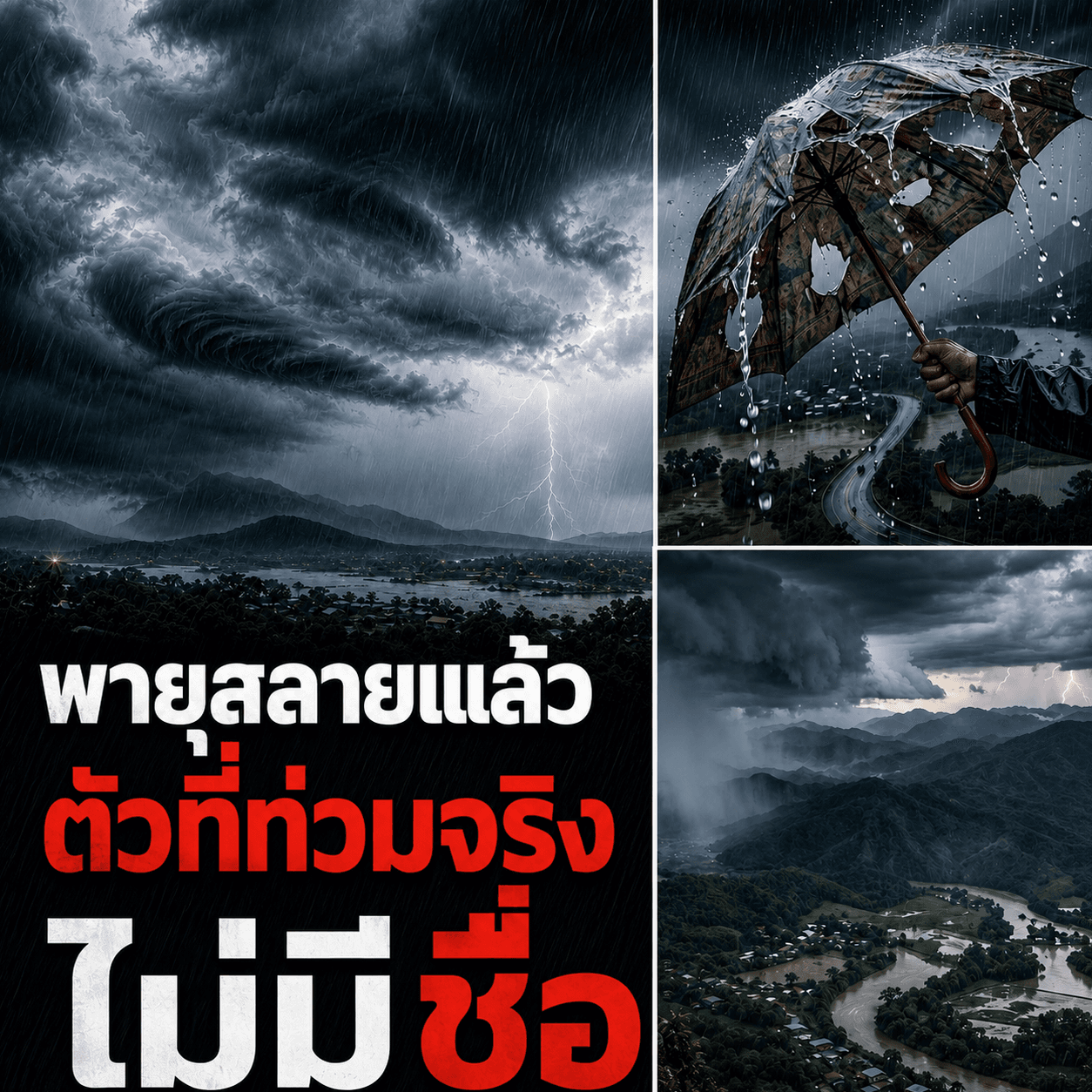 ผวา! พายุสลายแต่ฝนถล่มหนัก สั่งเชียงใหม่รับมือ 7 หมื่นคน