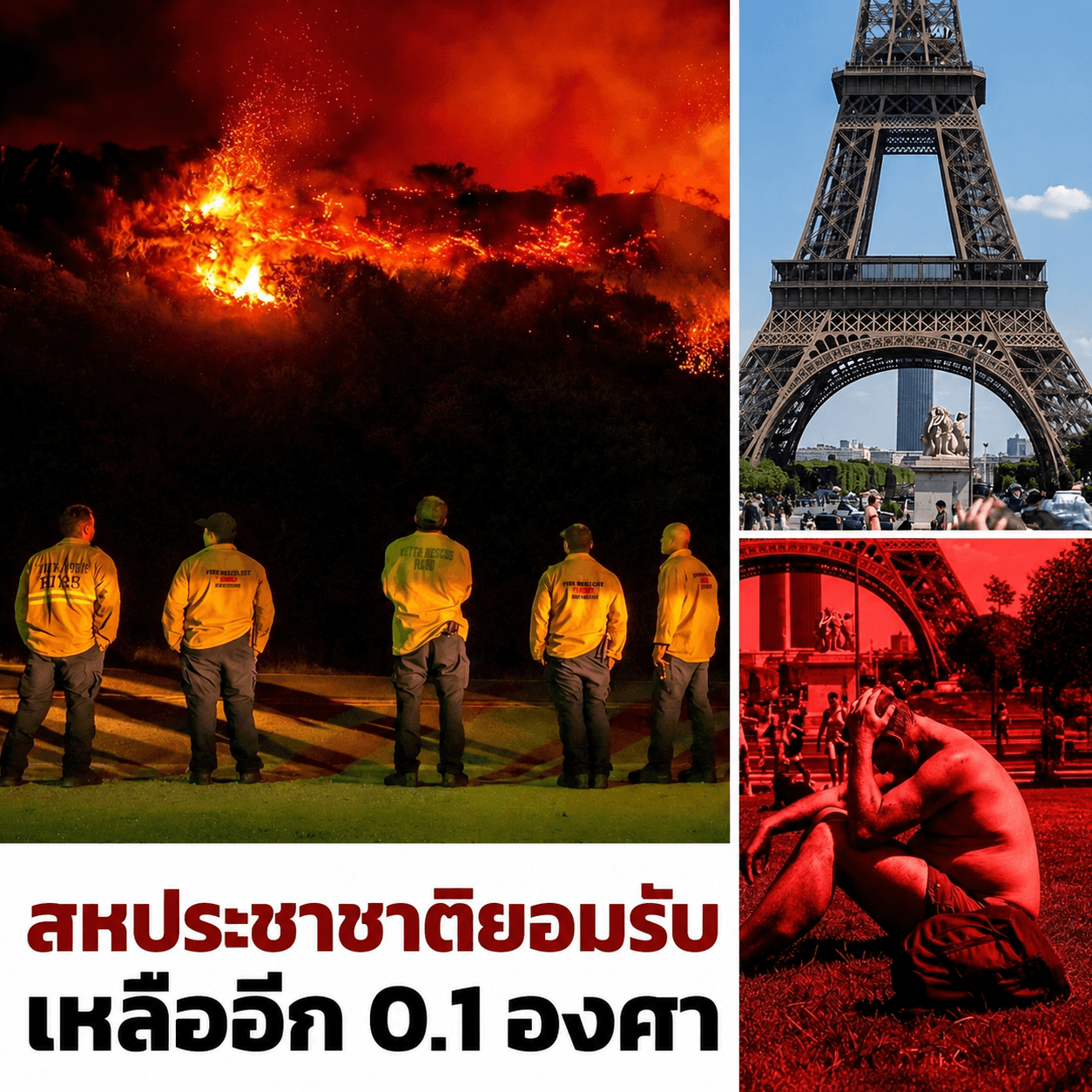 อวสานโลกสวย! UN ฟันธงโลกร้อนทะลุ 1.5 องศาแน่นอน