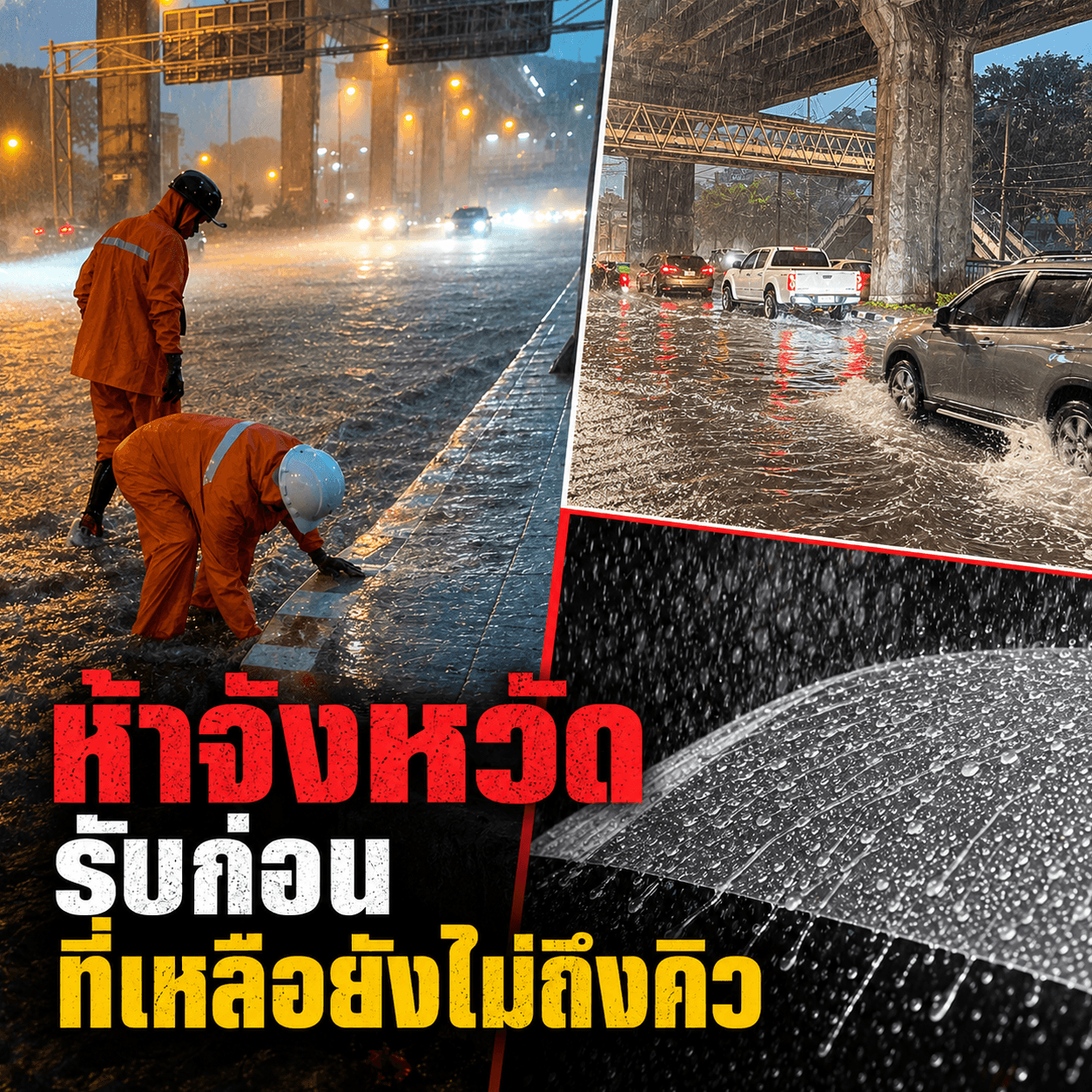 ผวา! น้ำป่าจ่อถล่ม 5 จังหวัดจมมิด เช็คด่วนใครโดนบ้าง