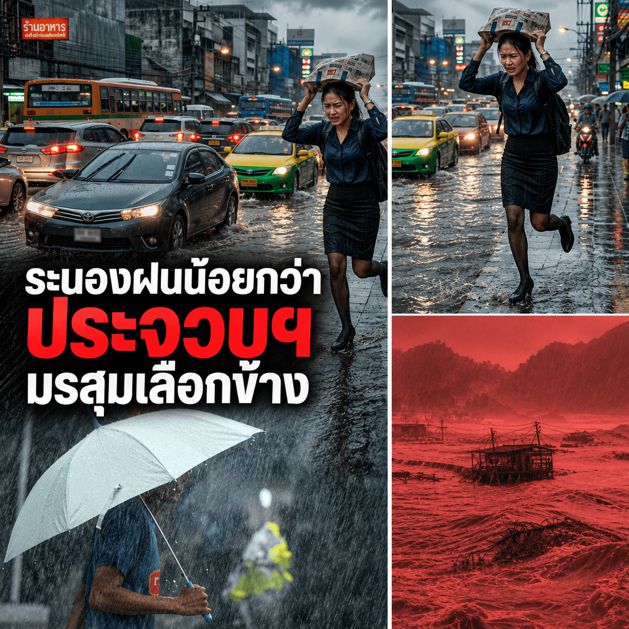 อึ้งหนัก! ระนองฝนหาย พายุพลิกข้ามเขาถล่มประจวบฯ