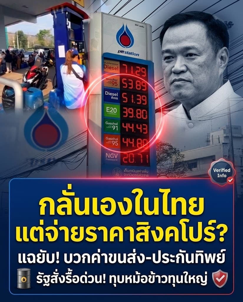 เดือด! รัฐสั่งรื้อราคาน้ำมัน ล้างบางต้นทุนทิพย์