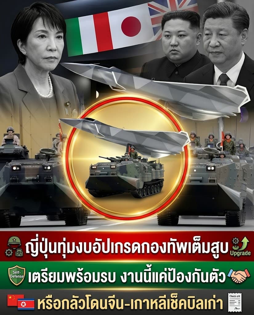 ระอุ! ญี่ปุ่นทุ่มงบกลาโหมสูงสุด ผวาจีนชำระแค้น