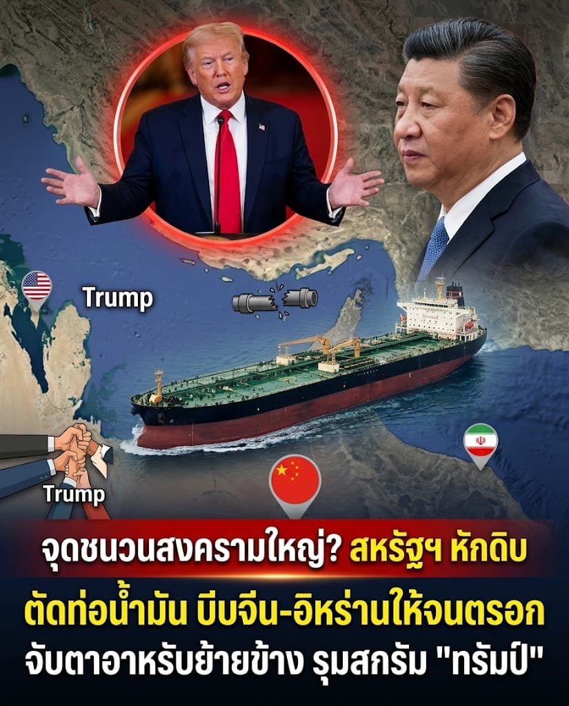 พลาดยับ! สหรัฐจ่อคว่ำบาตรจีนปมอิหร่าน โดนโลกเททิ้ง