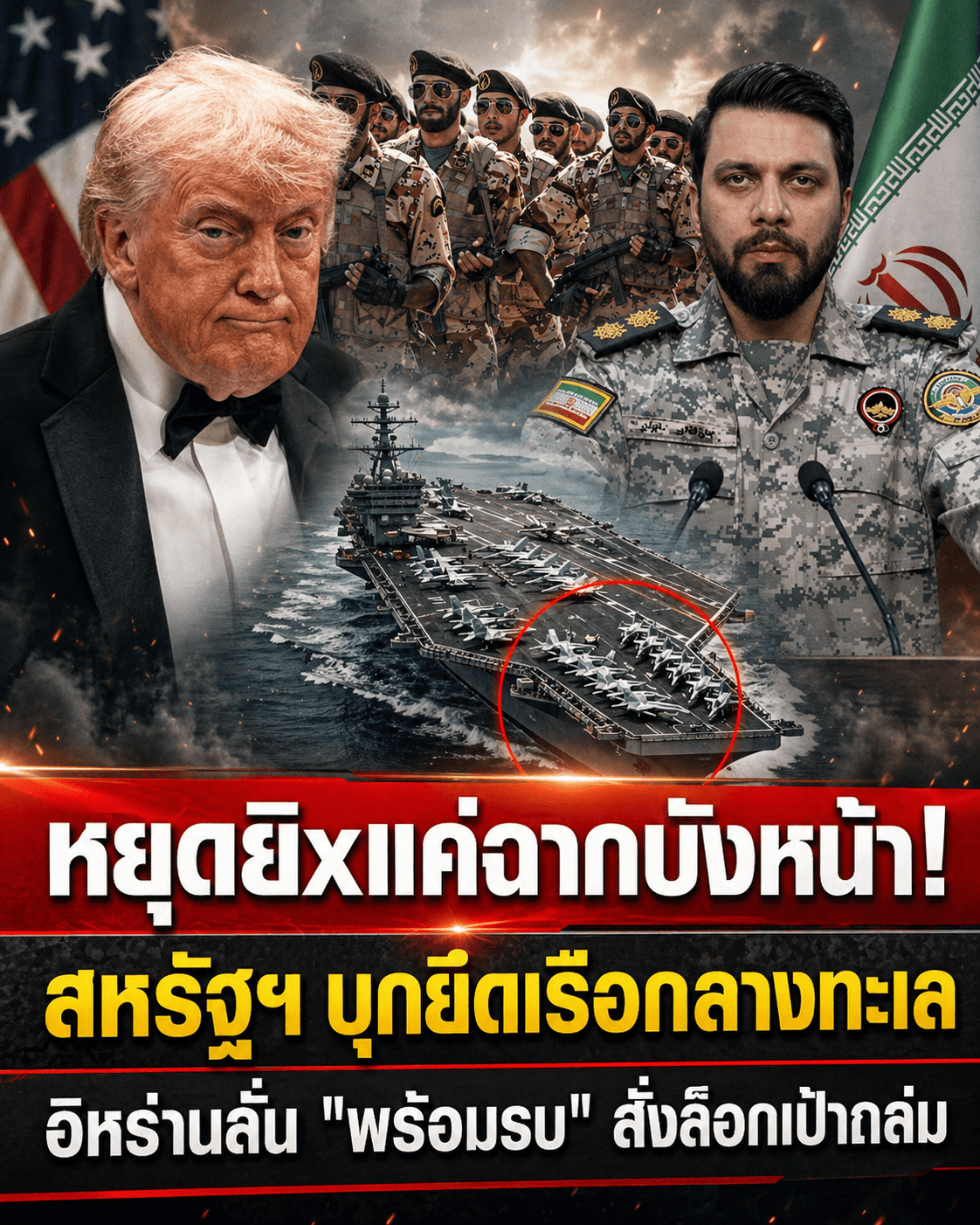 แตกหัก! สหรัฐยึดเรืออิหร่าน ปิดฮอร์มุซ น้ำมันพุ่ง