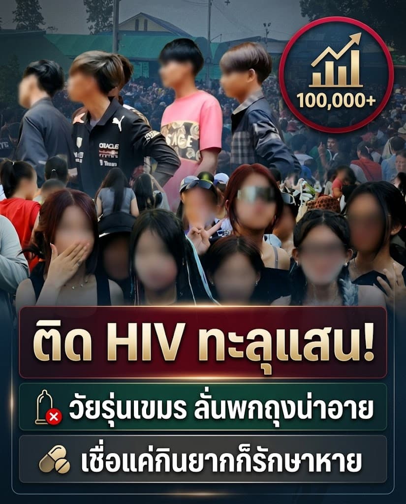 ช็อกกัมพูชา! วัยรุ่นติด HIV ทะลุแสน อึ้งสาเหตุไม่ใช้ถุงยาง