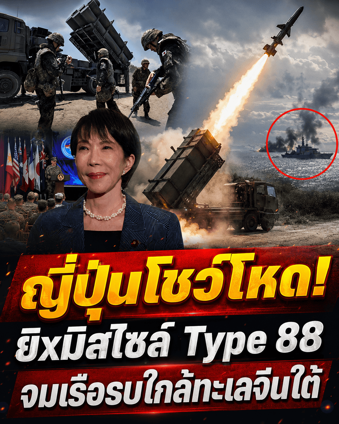 เดือด! ญี่ปุ่นยิงขีปนาวุธจมเรือรบ ตอกหน้าจีน