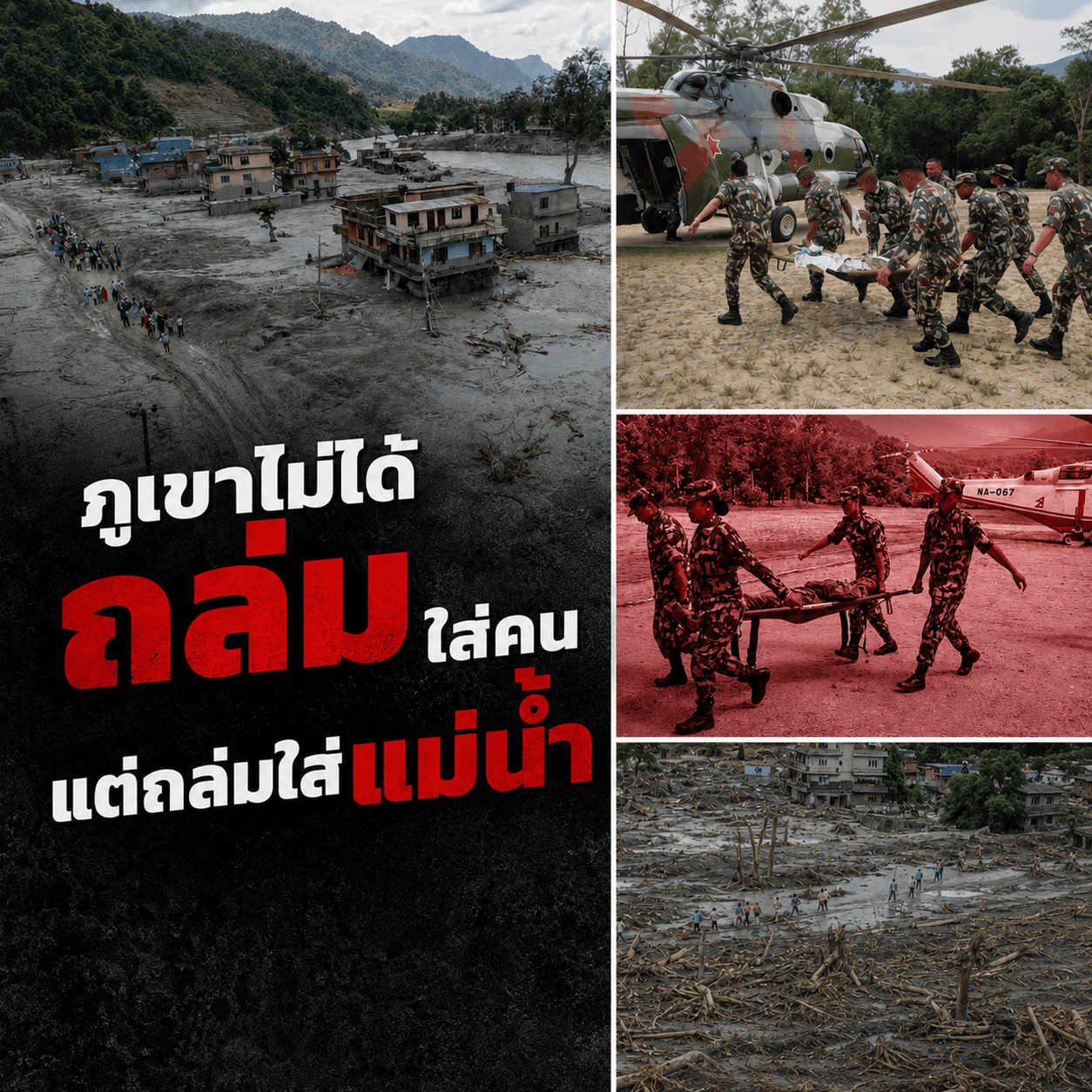 ด่วน! สึนามิบกกลืนเนปาล ยอดตายพุ่ง 389 ศพ ด่านหายวับ