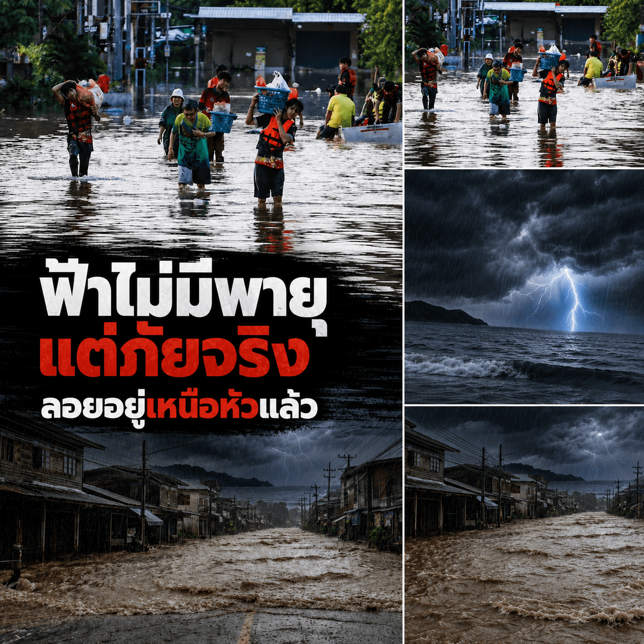 ช็อก! พายุไม่เข้าไทยแต่น้ำท่วมมิด อีสานใต้ยืนต้นตาย