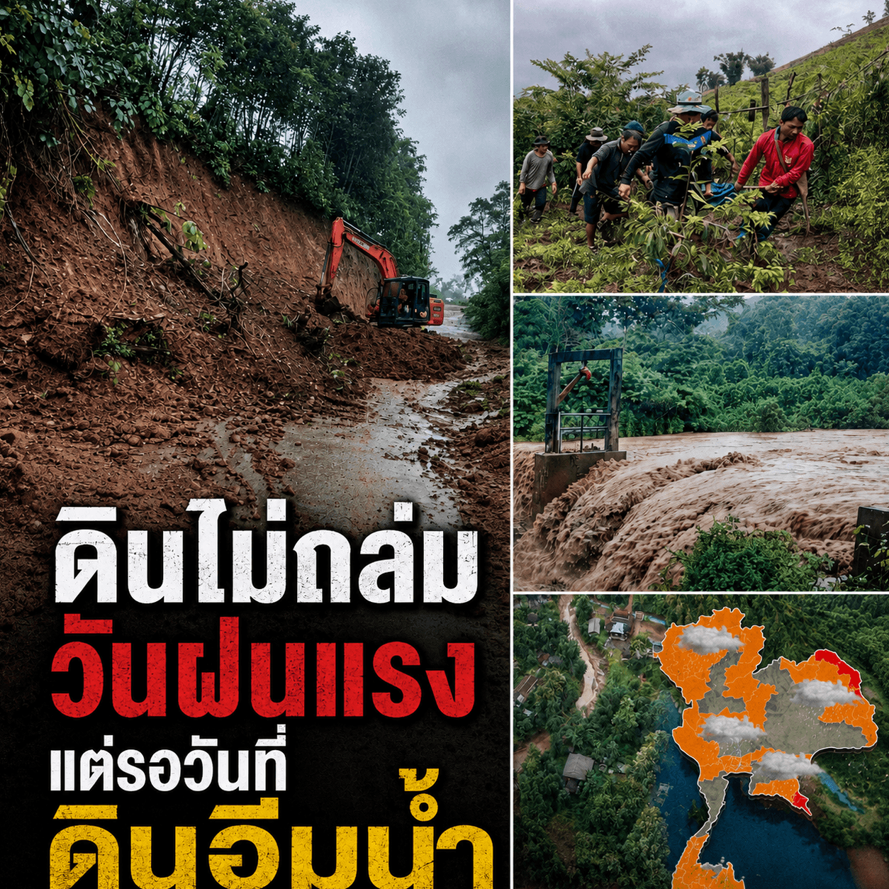 หนีตายด่วน! ดินถล่มแม่ฮ่องสอนดับ 1 ก่อนพายุใหญ่ซัดซ้ำ