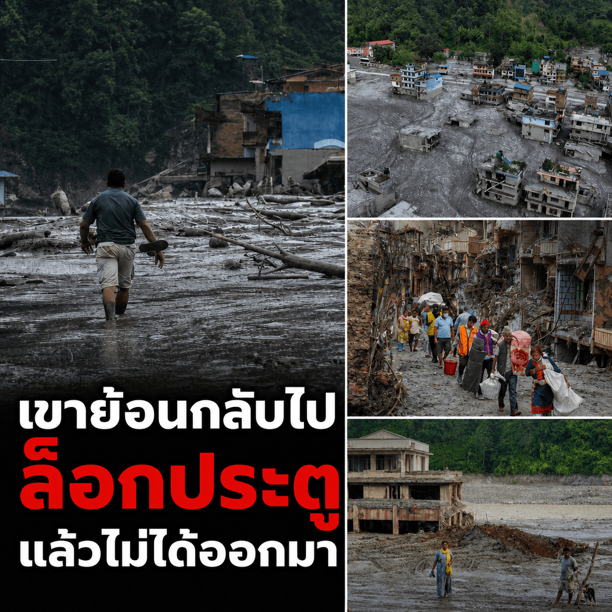 ช็อกโลก! ธารน้ำแข็งเนปาลถล่ม กวาด 616 ศพ สูญหายกว่า 2 พัน