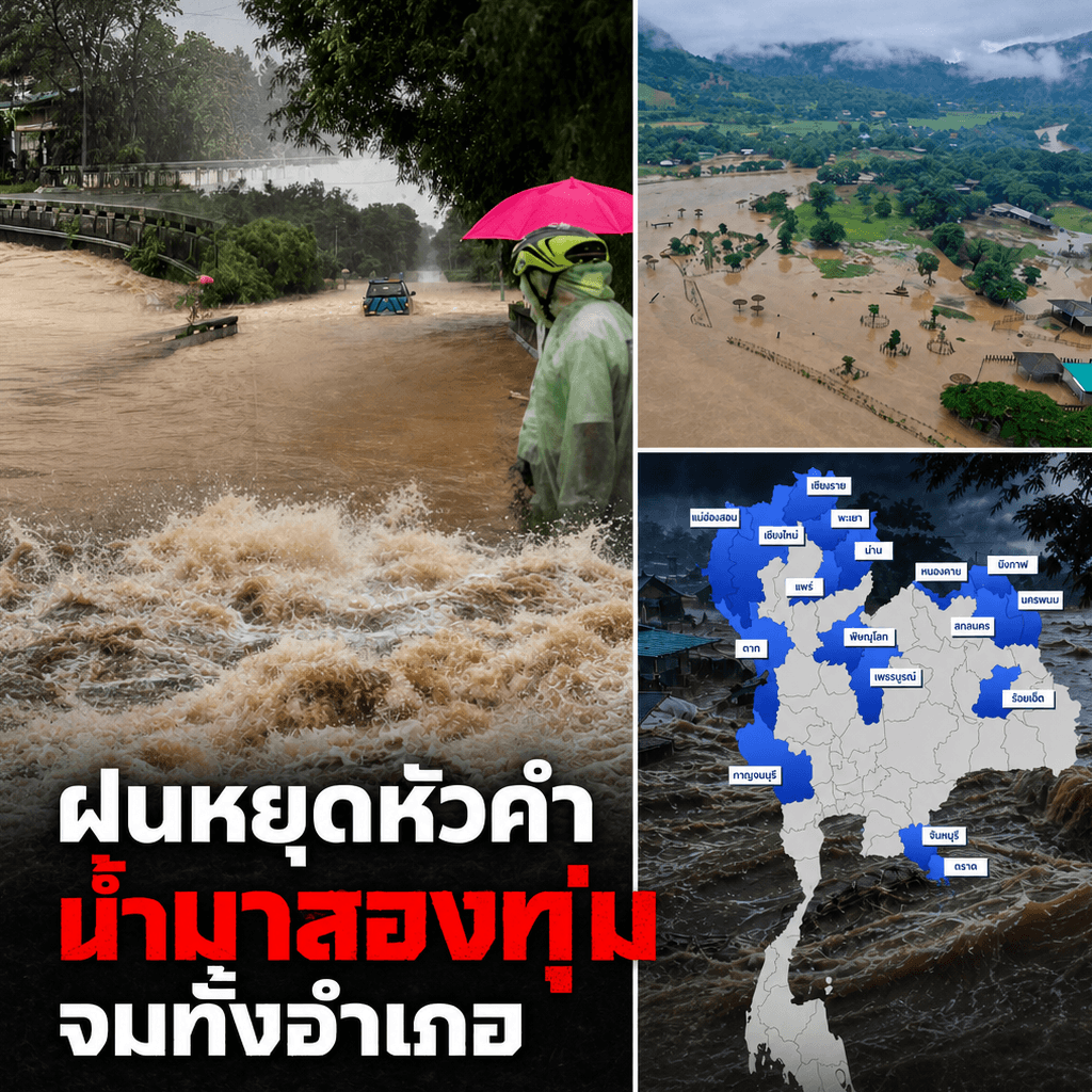 ระทึก! น้ำป่าทะลักซัดบ่อไร่มิดคัน หนีตายแทบไม่ทัน