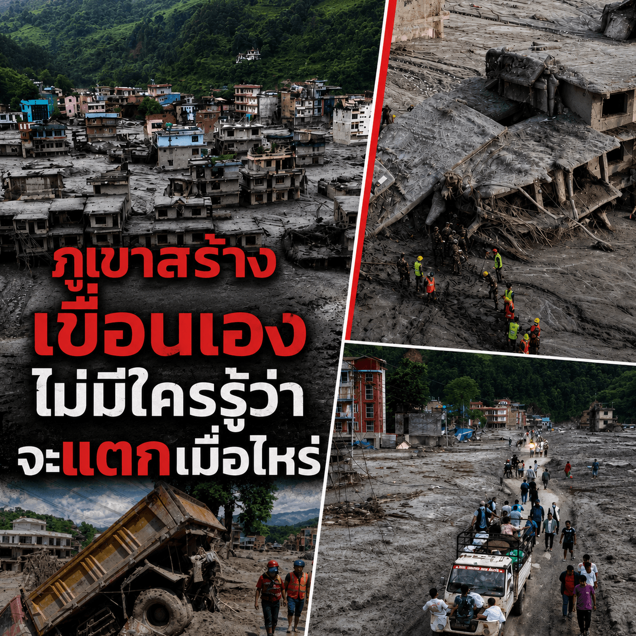 ช็อก! ทะเลสาบมรณะจ่อแตก ตาย 750 ศพ เนปาล-ทิเบตวิกฤตหนัก