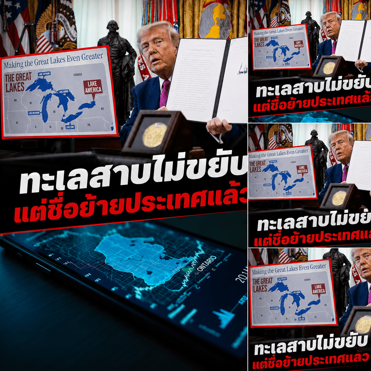 ช็อก! ทรัมป์สั่งเปลี่ยนชื่อทะเลสาบ Google อัปเดตแผนที่ทันที