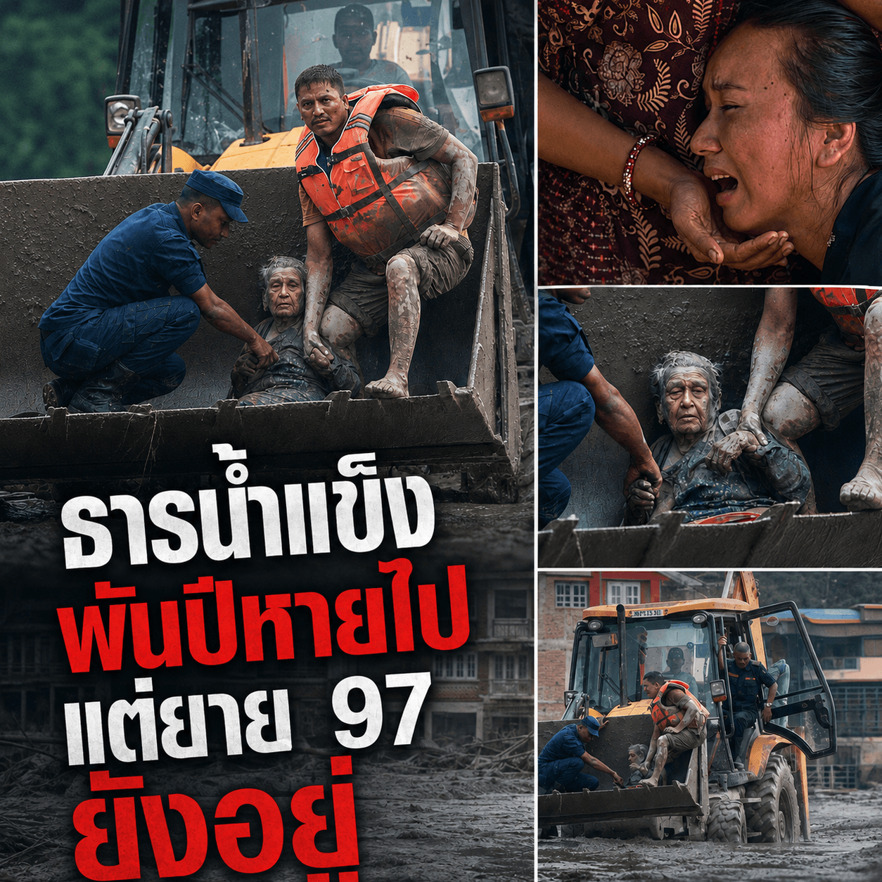 ช็อกโลก! ธารน้ำแข็งถล่มเนปาล ฝัง 750 ศพ ยาย 97 รอดปาฏิหาริย์