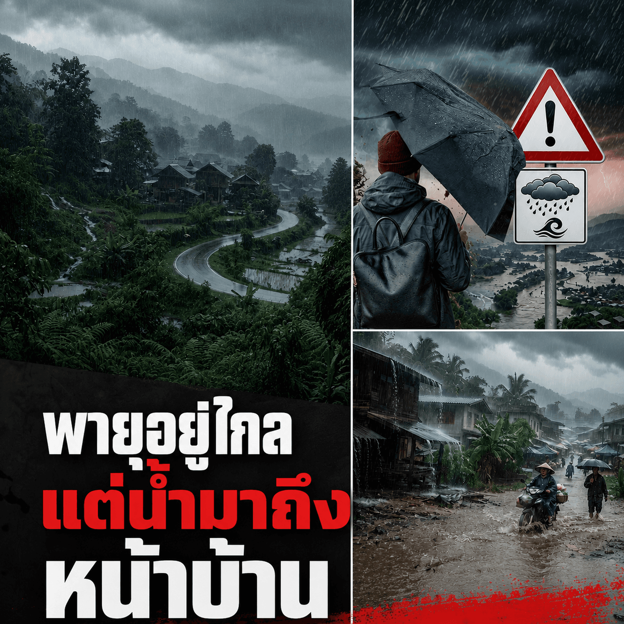 ด่วน! ฝนถล่มไทย 3 วันติด ระวังน้ำท่วมฉับพลัน