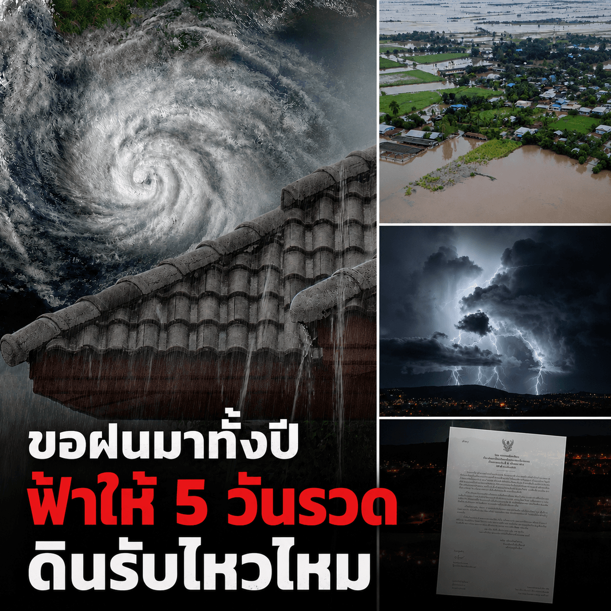 ด่วน! พายุซัดไทย ดินรับไม่ไหว ตะวันออกวิกฤตจมบาดาล