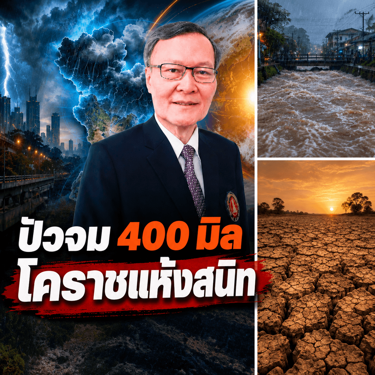 วิกฤตเอลนีโญ! ปัวท่วมมิด โคราชแห้งผาก ไทยแล้งหนัก