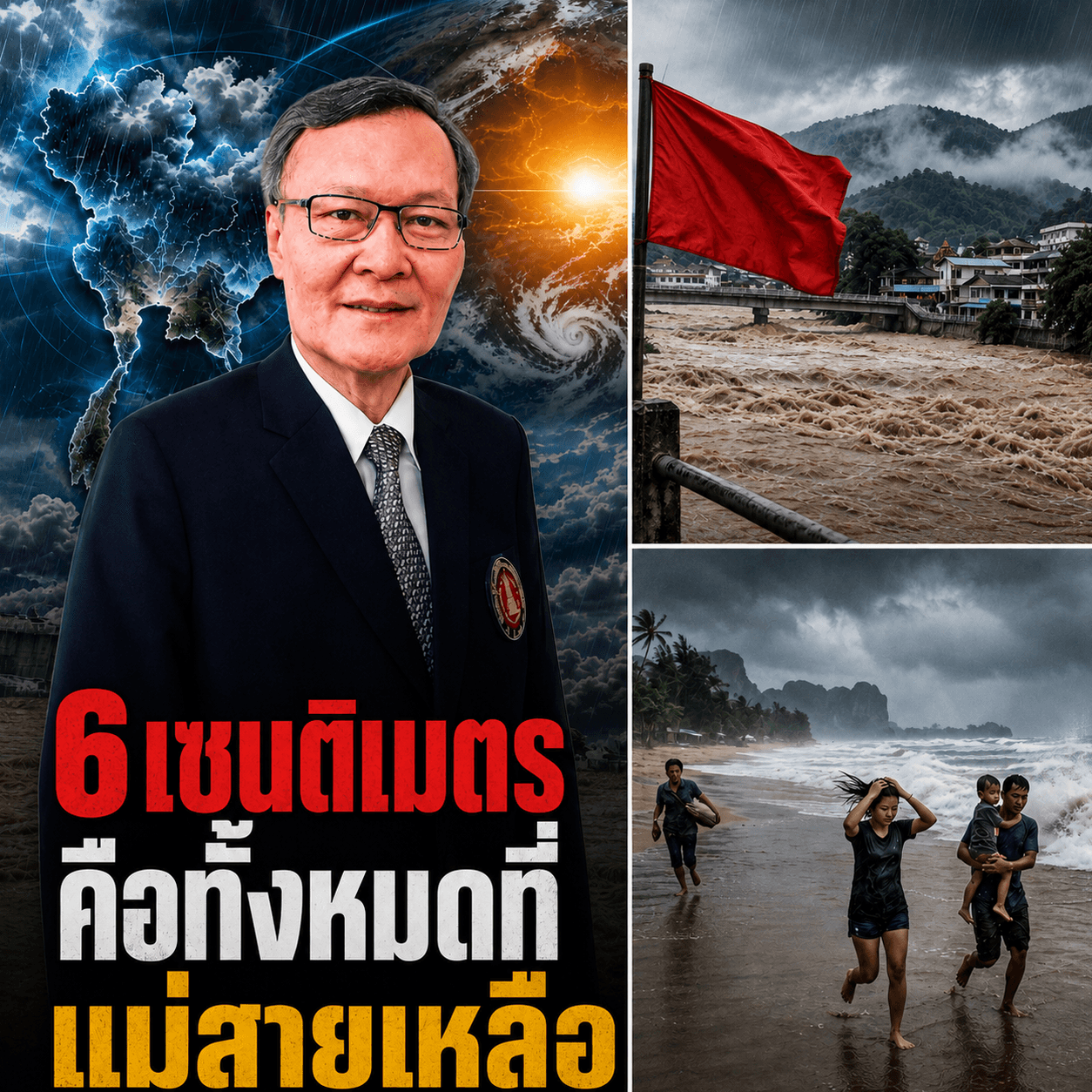 ระทึก! น้ำจ่อทะลักแม่สาย 6 ซม. กทม.จม ใต้อันตรายสุด