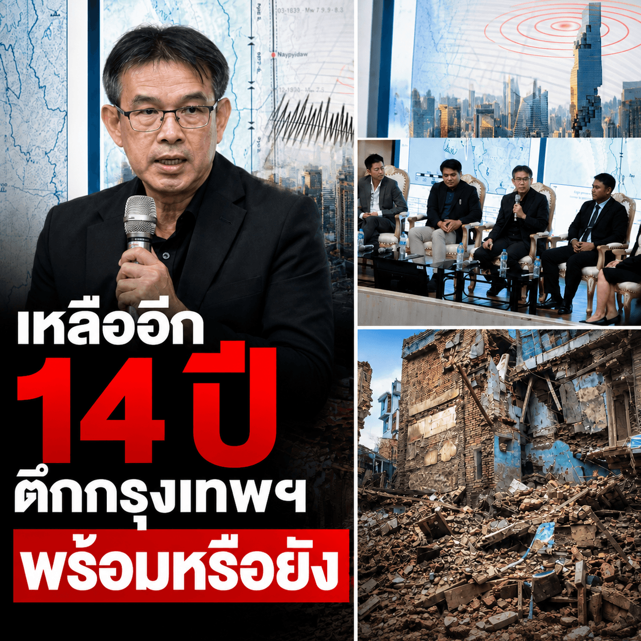 ระทึก! รอยเลื่อนสะกายจ่อปะทุ ตึกกรุงเทพฯ รับไหวไหม?